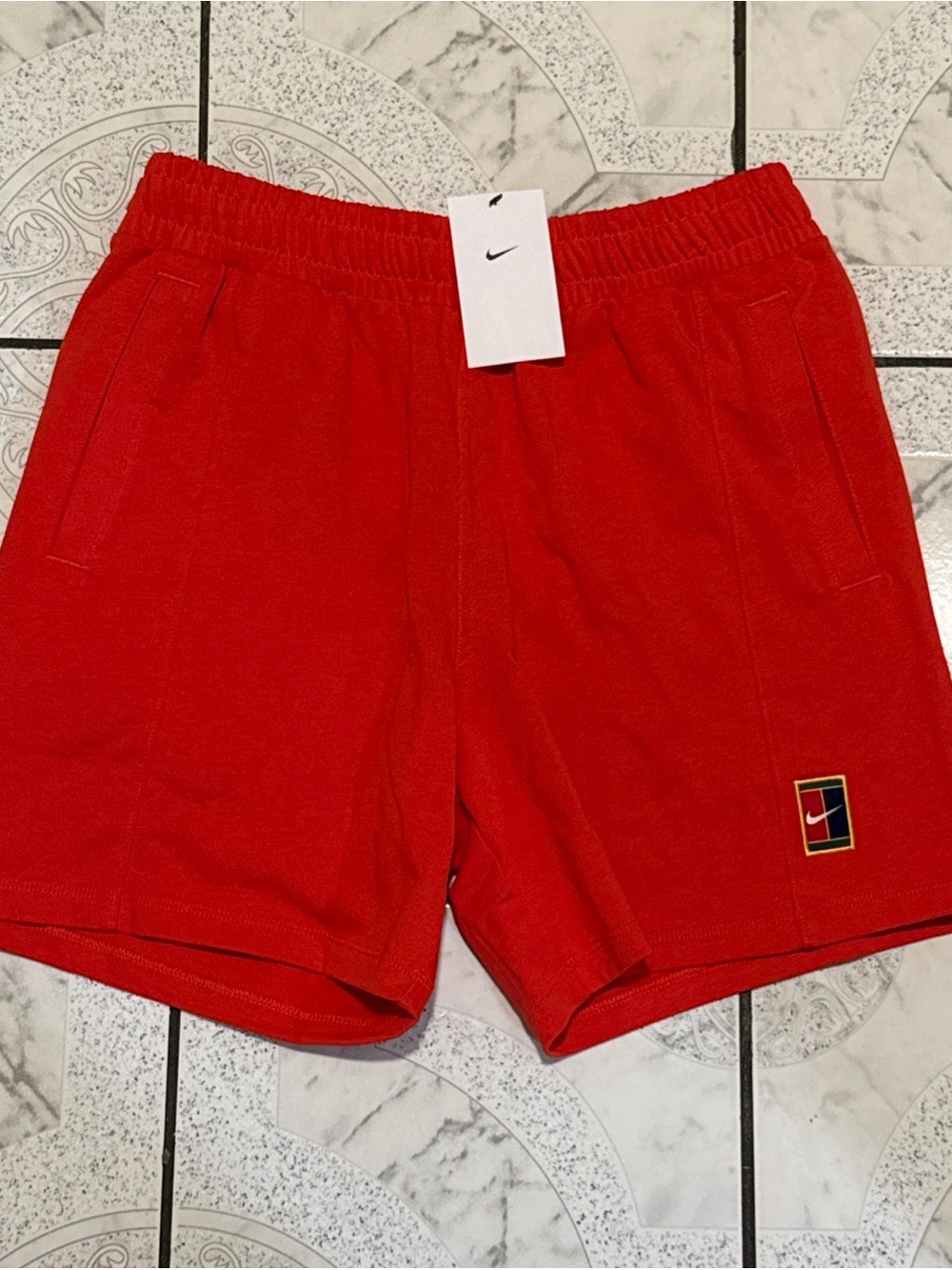 New NikeCourt Heritage Tennis 6" Shorts Crimson Red Men’s Size Medium FZ6951-696